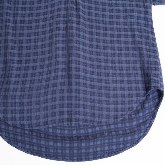 Anthropologie Cloth & Stone Short-Sleeve Pullover Blouse Top Blue NEW - Picture 9 of 14